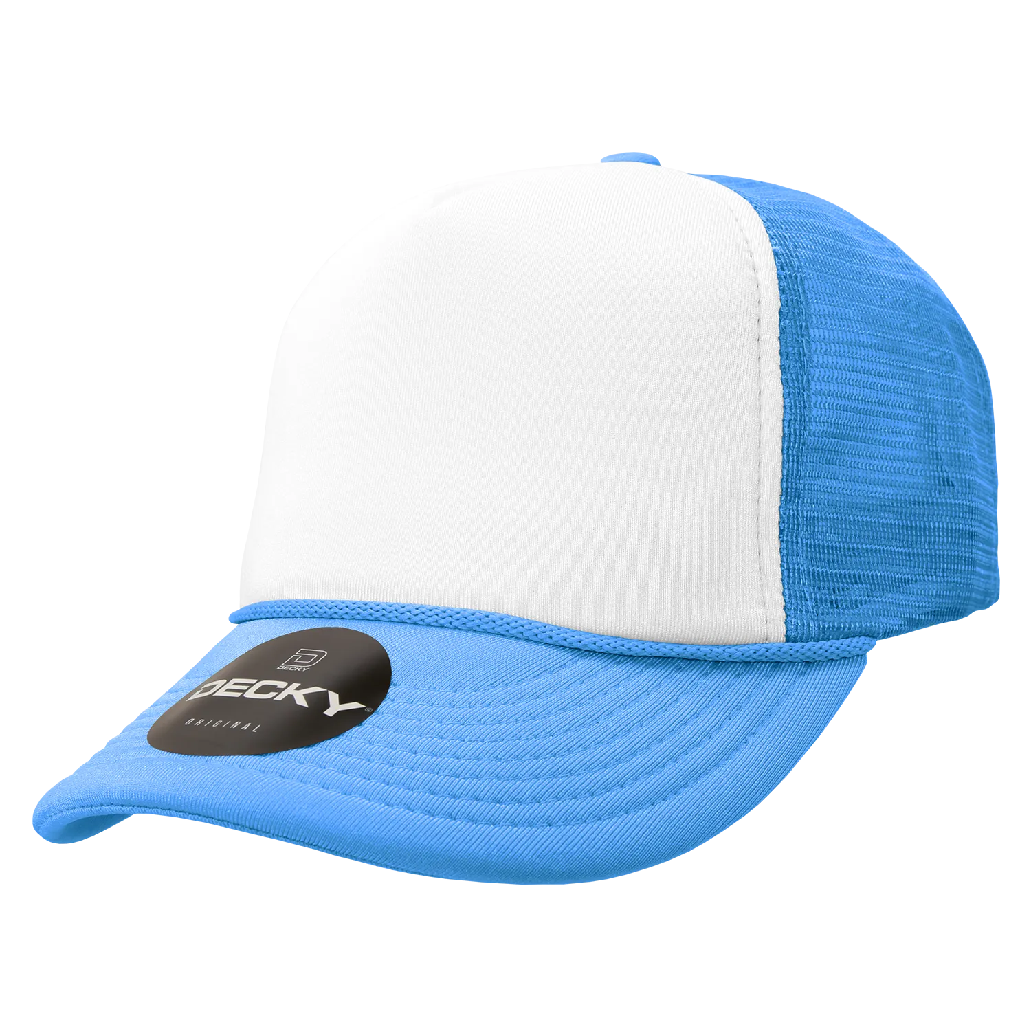 Decky 210 Blank Foam Trucker Hat, Two Tone Mesh Back Cap