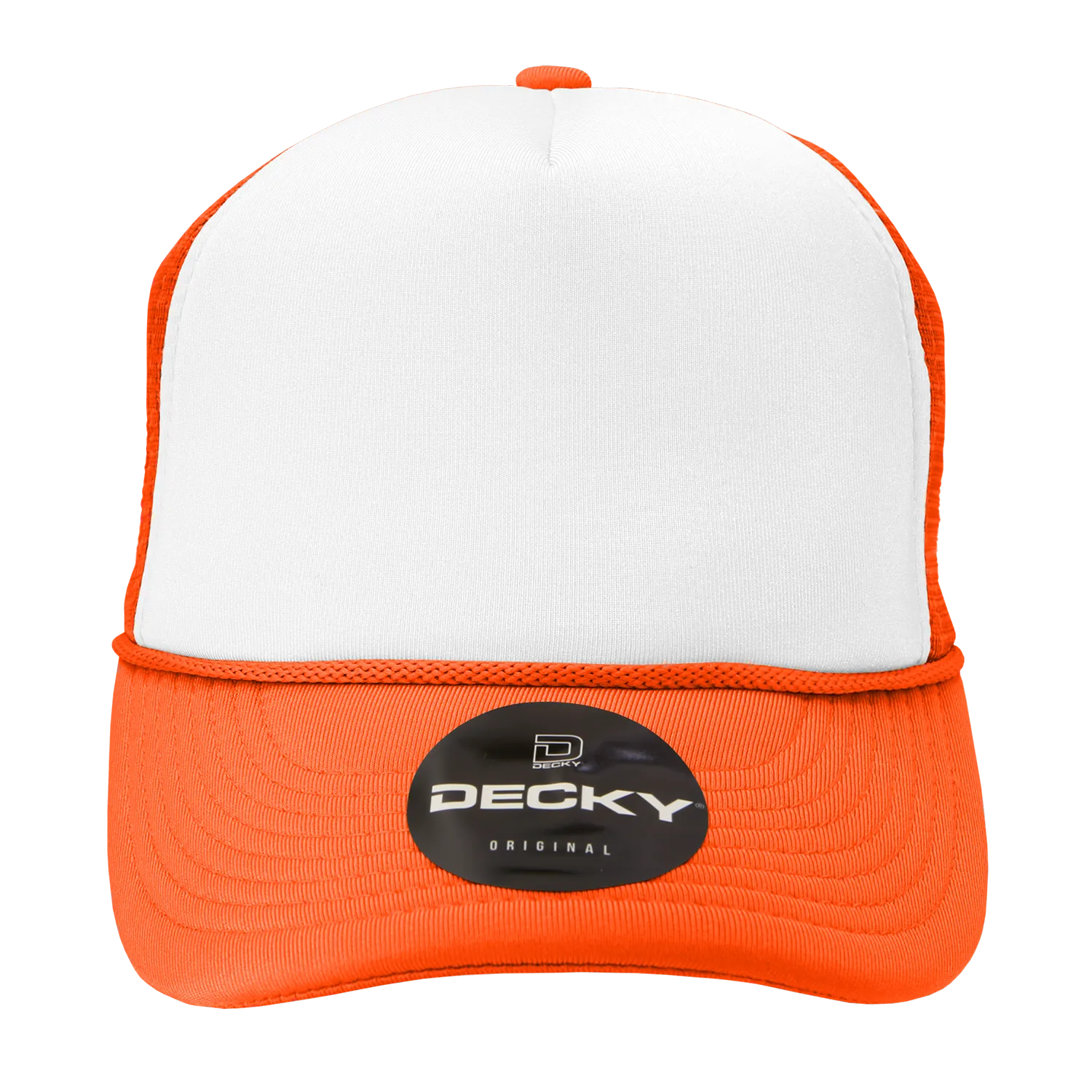 Decky 210 Blank Foam Trucker Hat, Two Tone Mesh Back Cap