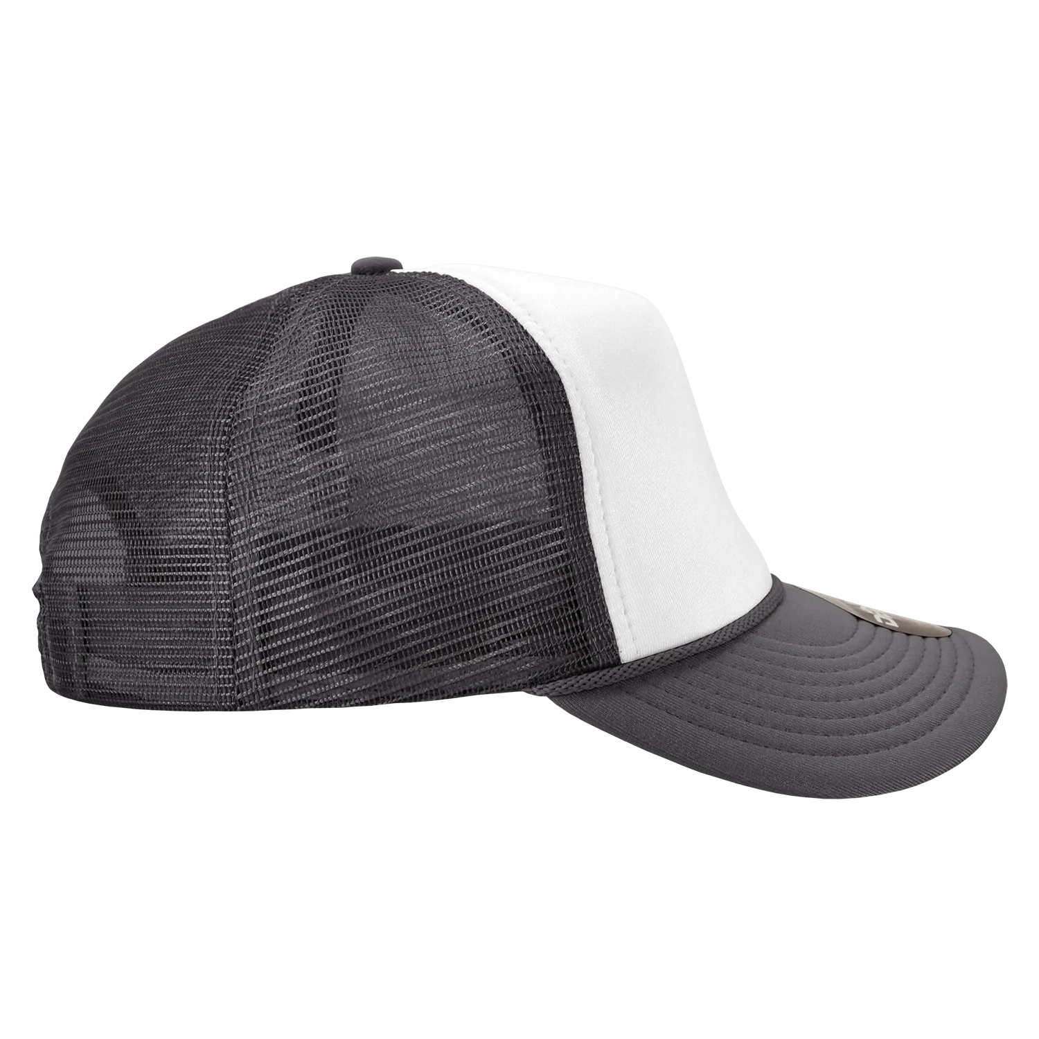 Decky 210 Blank Foam Trucker Hat, Two Tone Mesh Back Cap