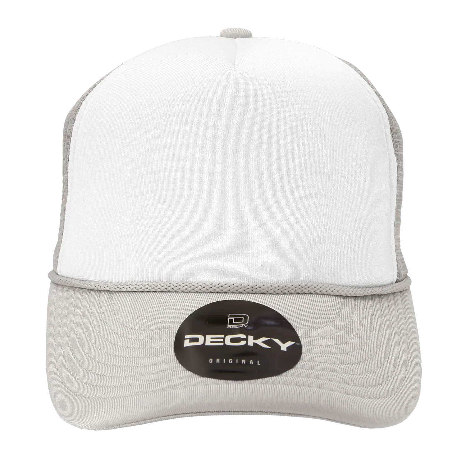 Decky 210 Blank Foam Trucker Hat, Two Tone Mesh Back Cap