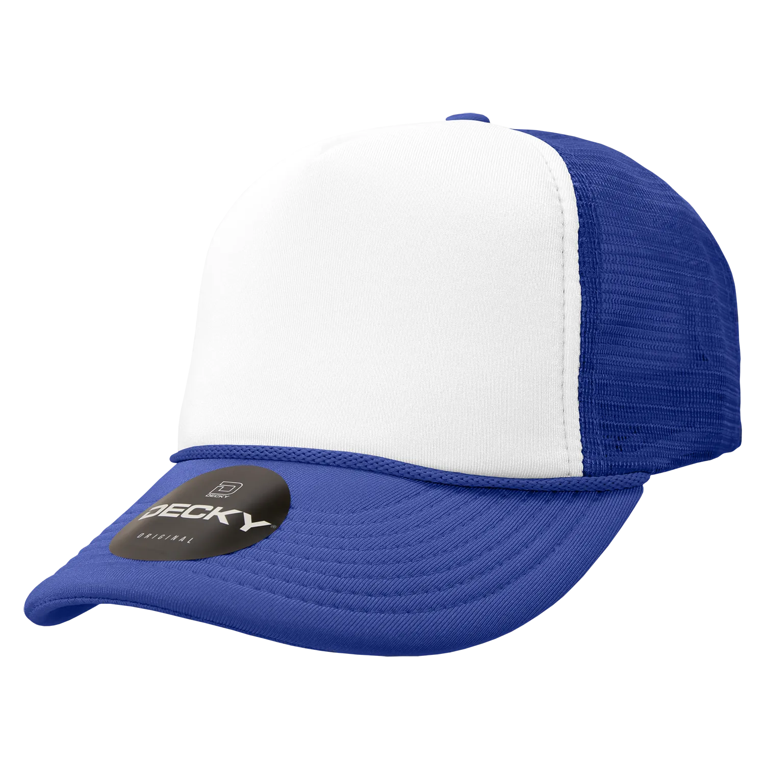 Decky 210 Blank Foam Trucker Hat, Two Tone Mesh Back Cap