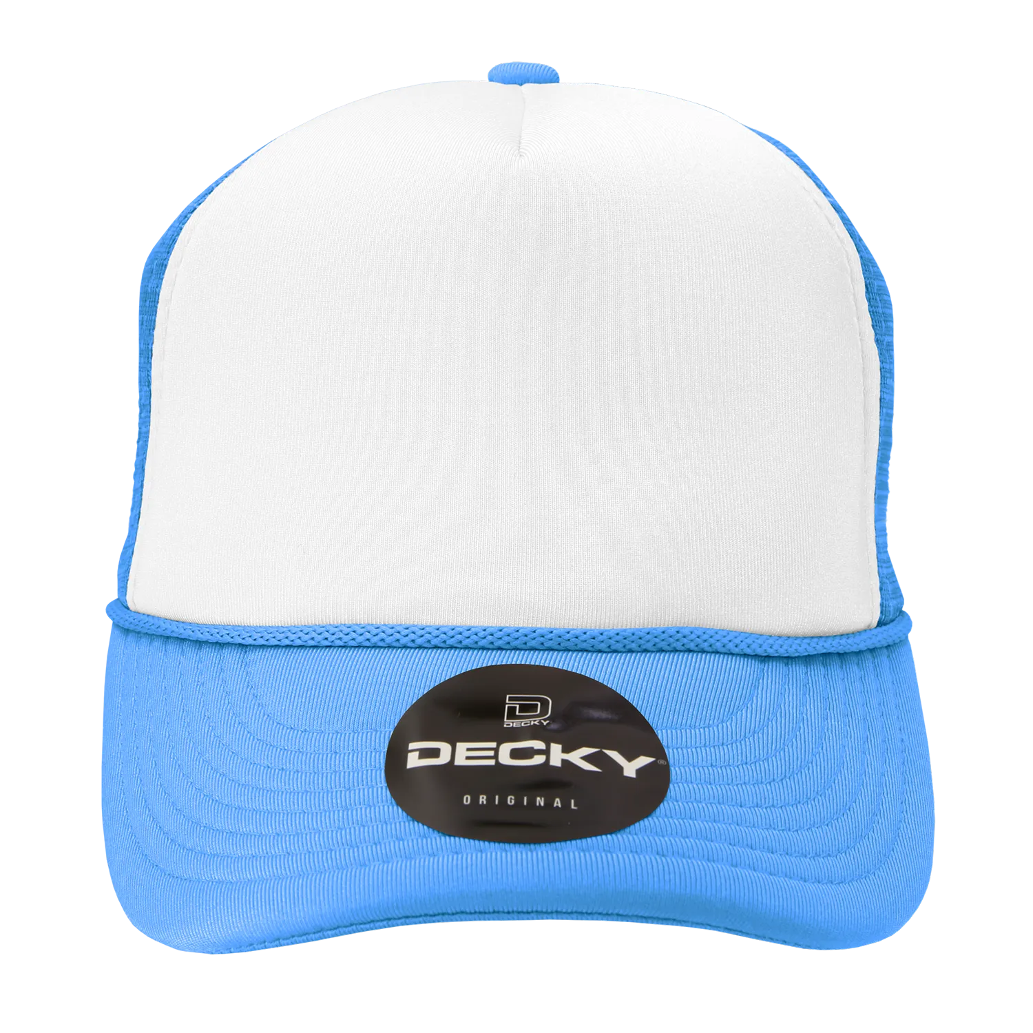 Decky 210 Blank Foam Trucker Hat, Two Tone Mesh Back Cap