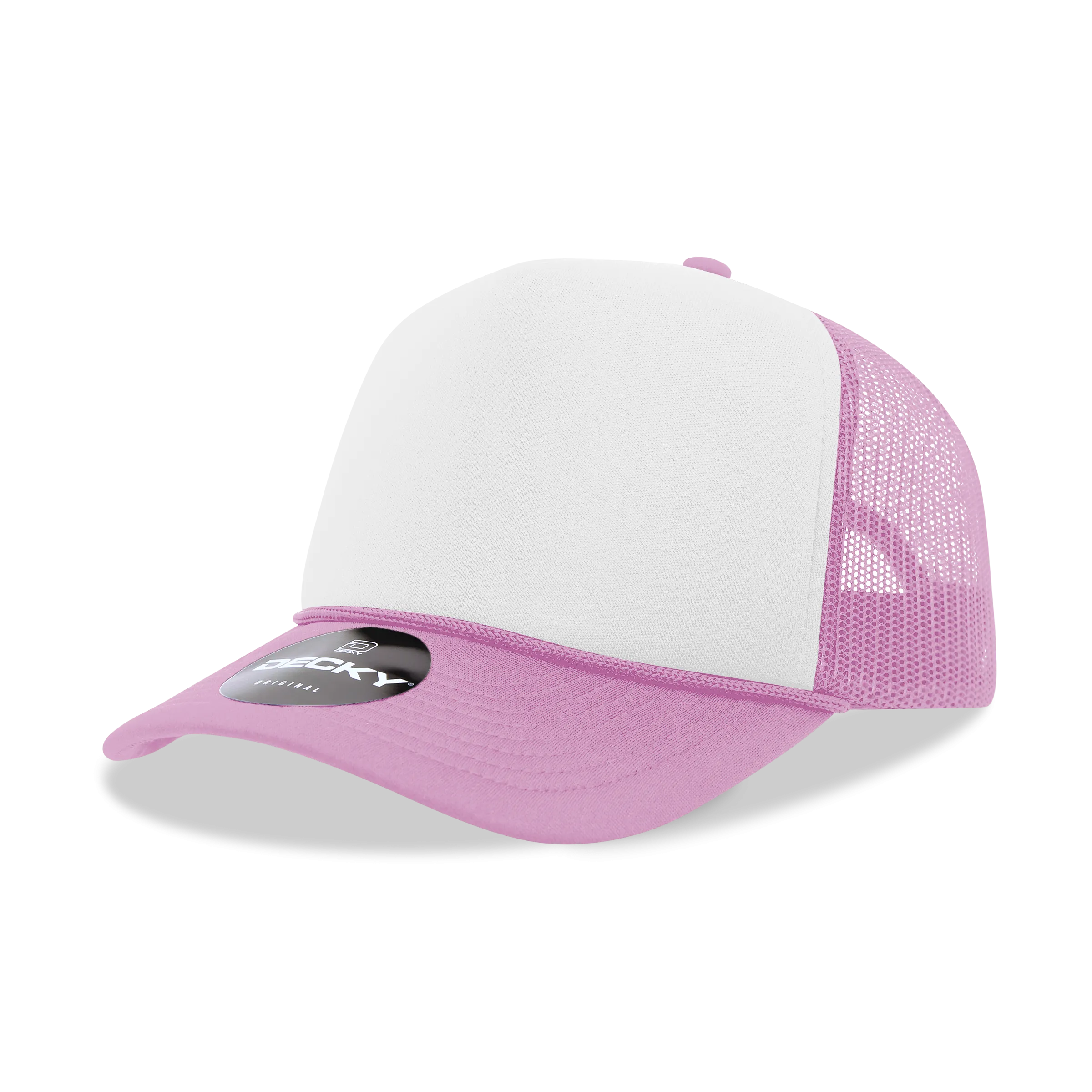 Decky 210 Blank Foam Trucker Hat, Two Tone Mesh Back Cap