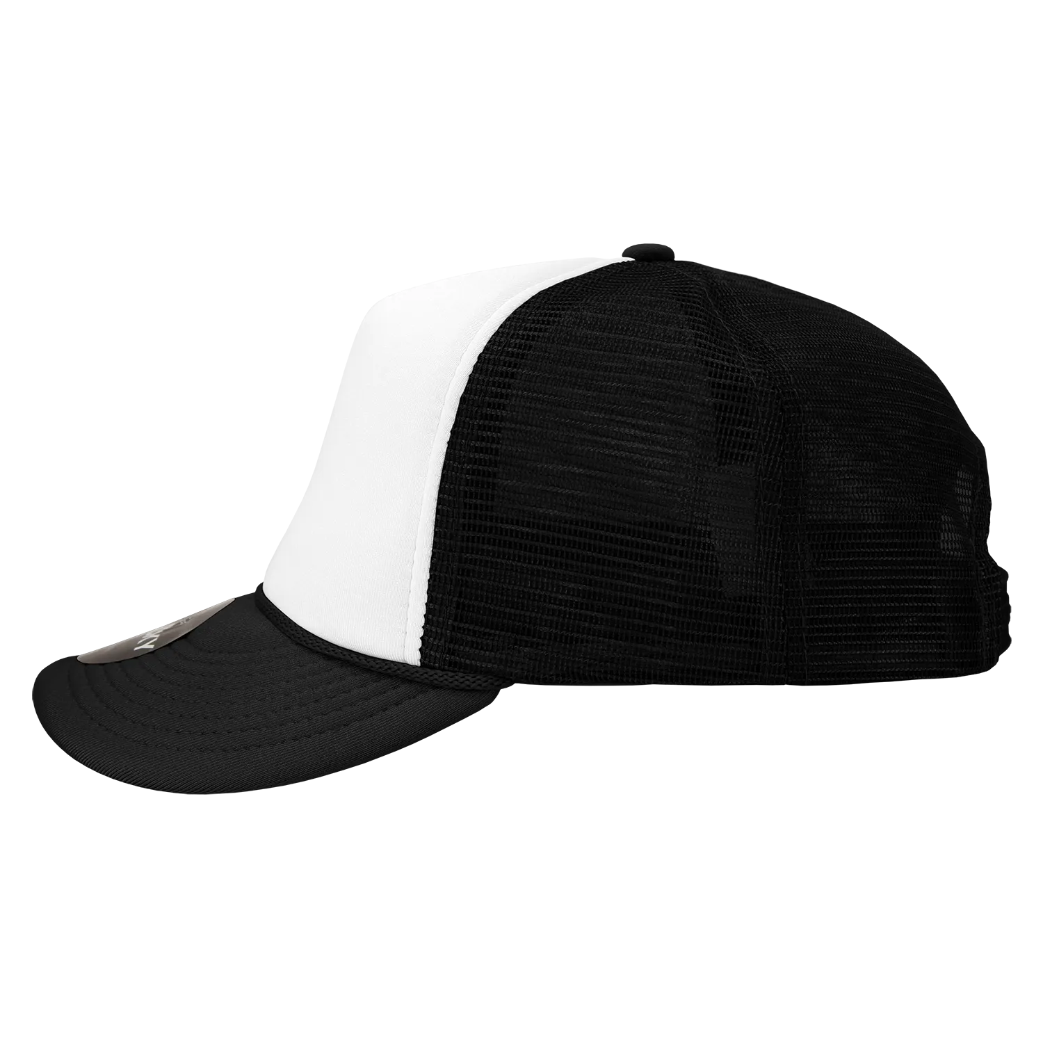 Decky 210 Blank Foam Trucker Hat, Two Tone Mesh Back Cap