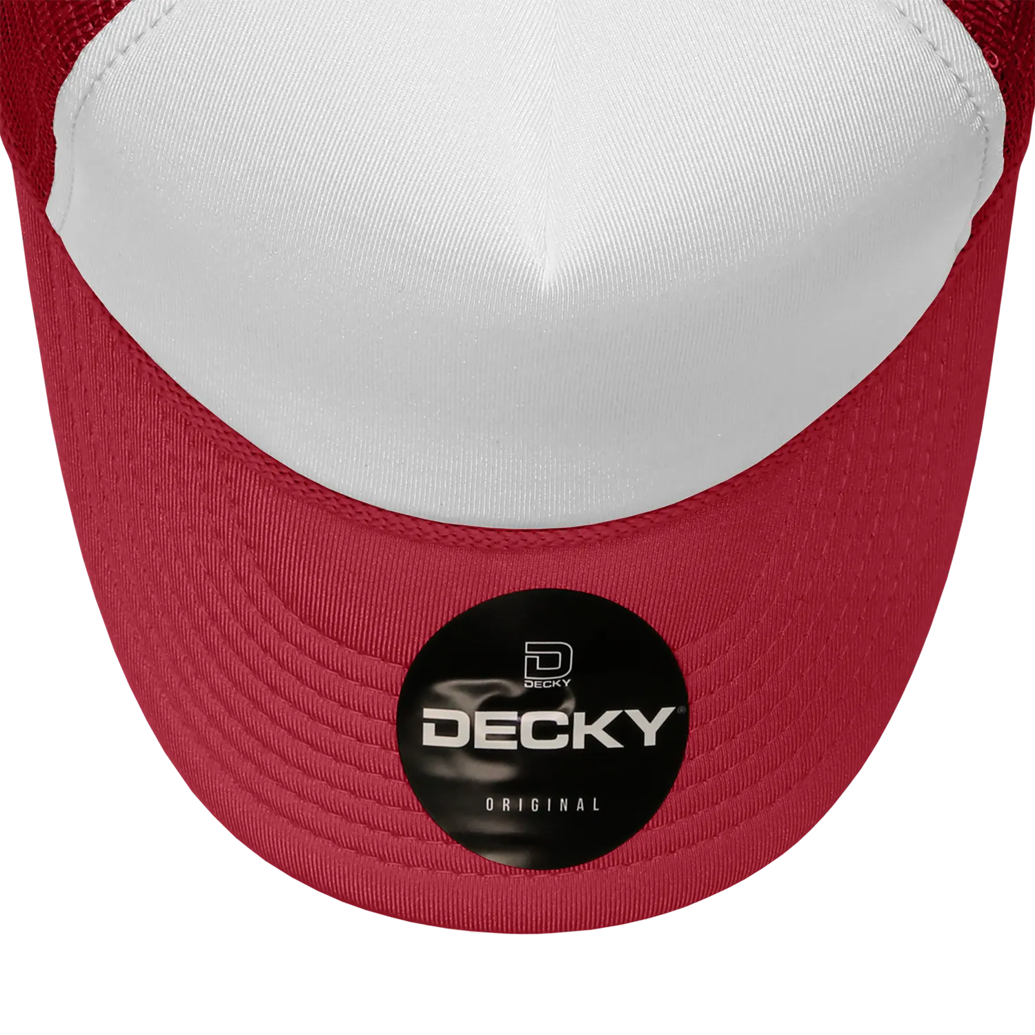 Decky 210 Blank Foam Trucker Hat, Two Tone Mesh Back Cap