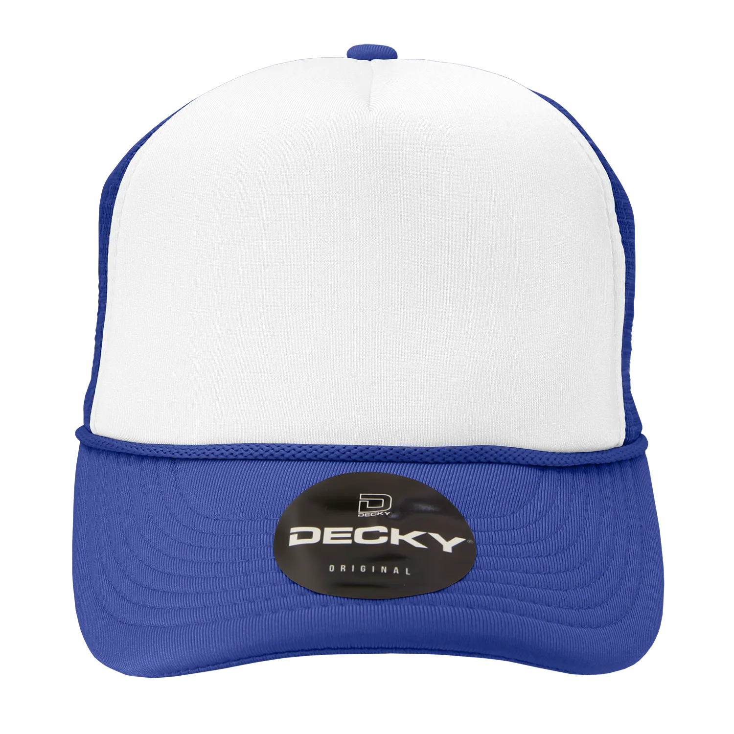 Decky 210 Blank Foam Trucker Hat, Two Tone Mesh Back Cap
