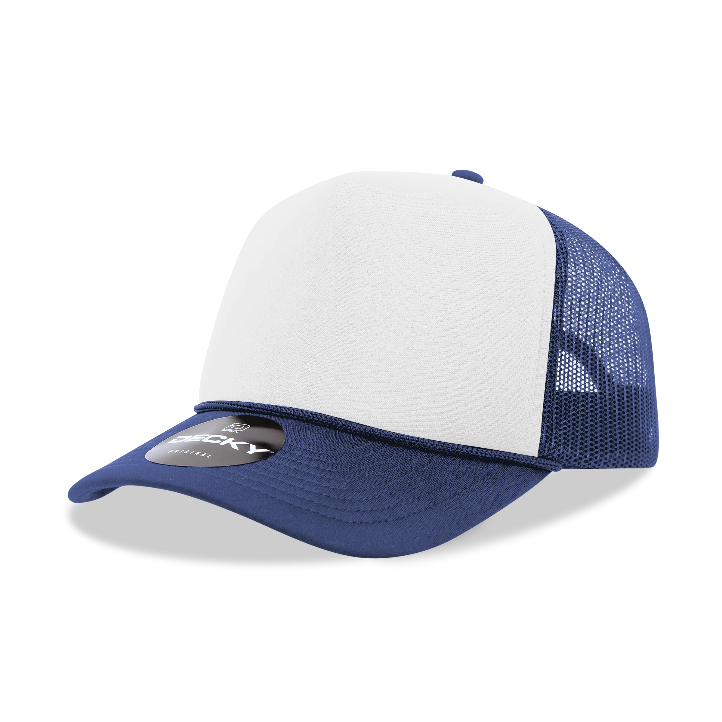 Decky 210 Blank Foam Trucker Hat, Two Tone Mesh Back Cap