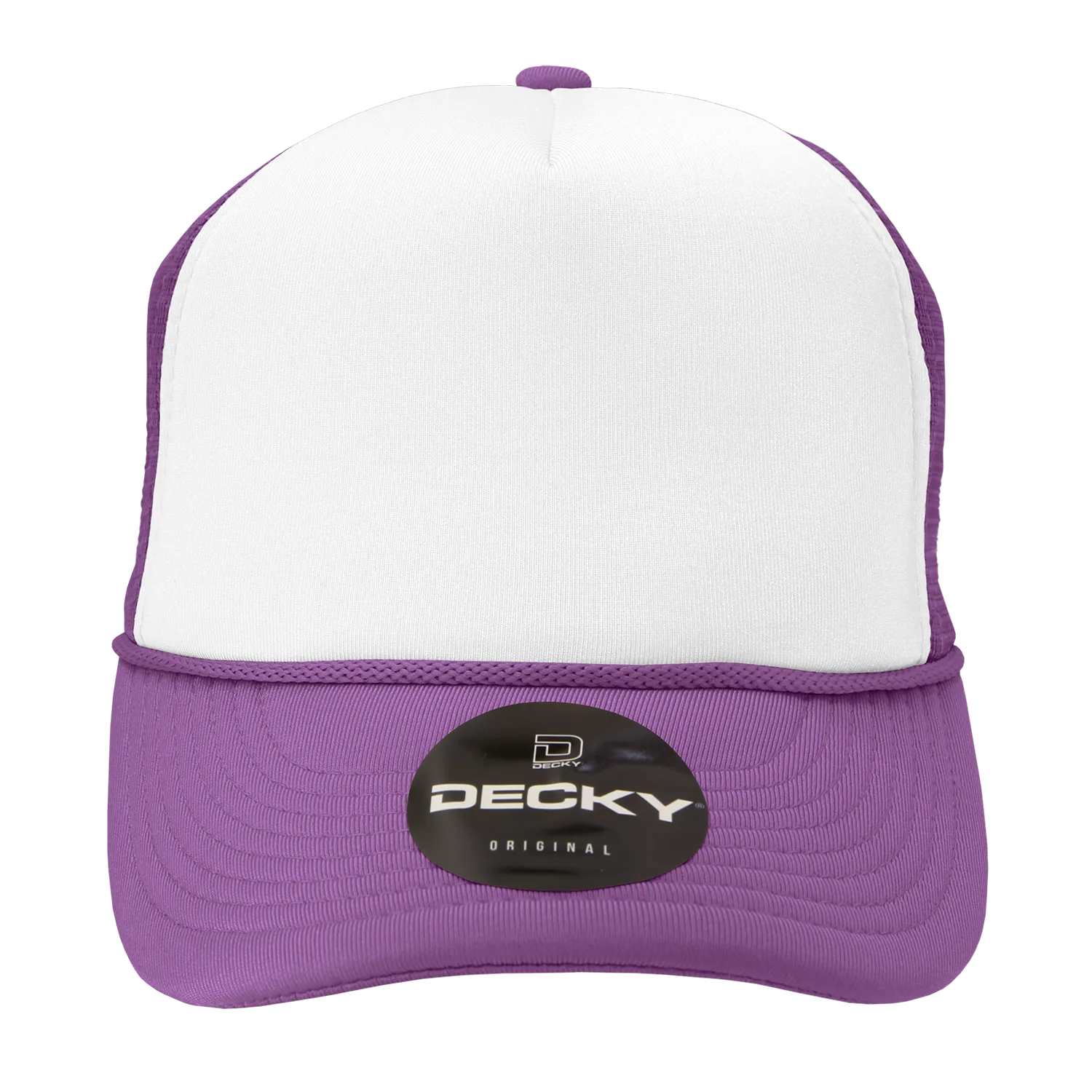 Decky 210 Blank Foam Trucker Hat, Two Tone Mesh Back Cap