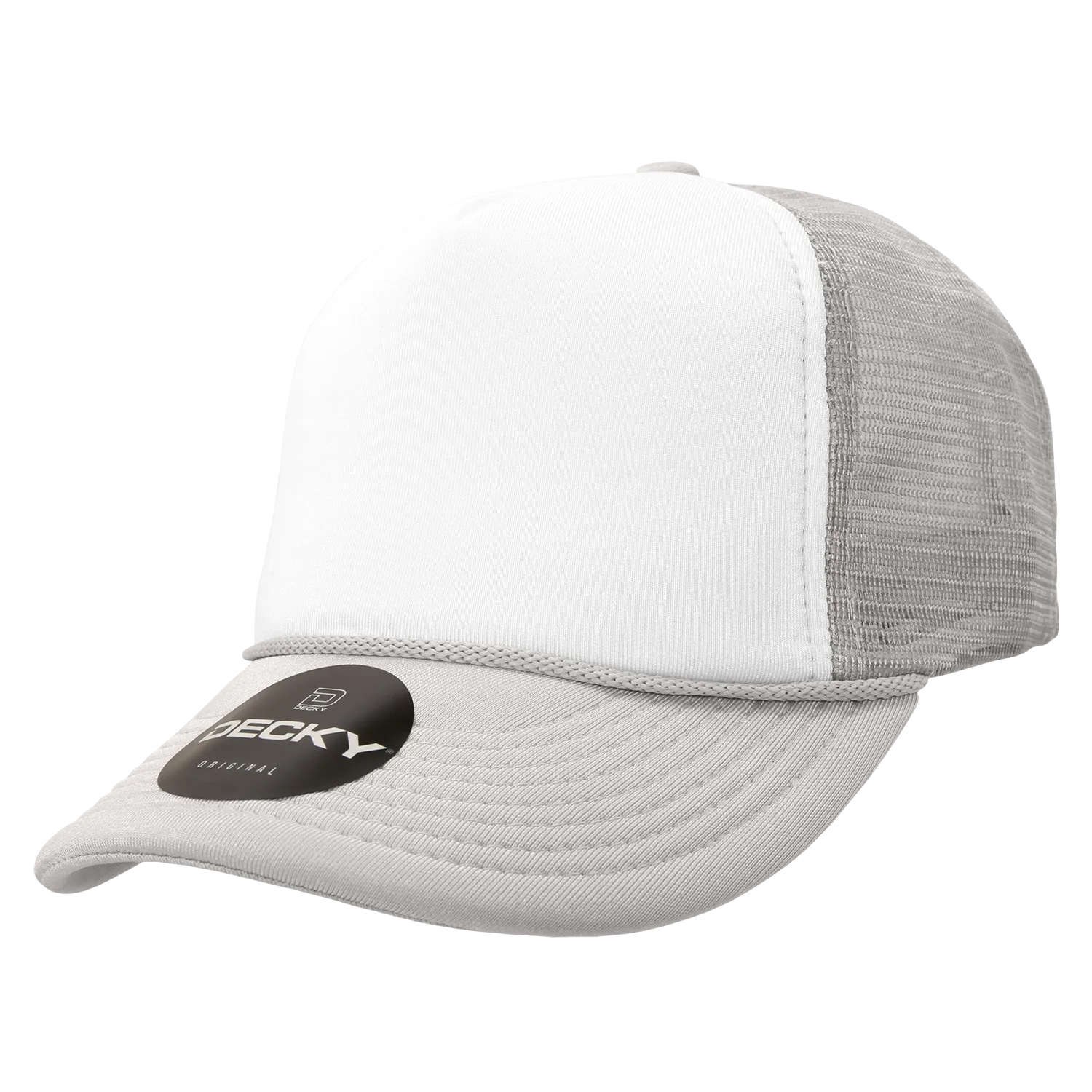 Decky 210 Blank Foam Trucker Hat, Two Tone Mesh Back Cap