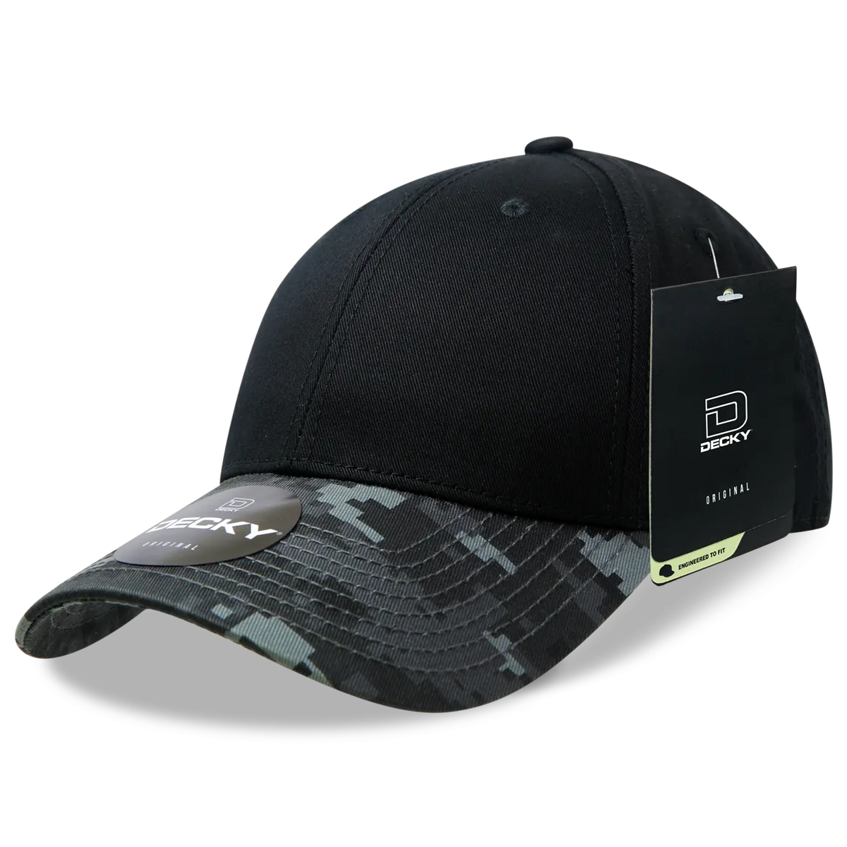 Decky 217 Structured Camo Baseball Cap, Camouflage Hat