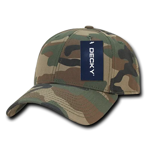 Decky 217 Structured Camo Baseball Cap, Camouflage Hat