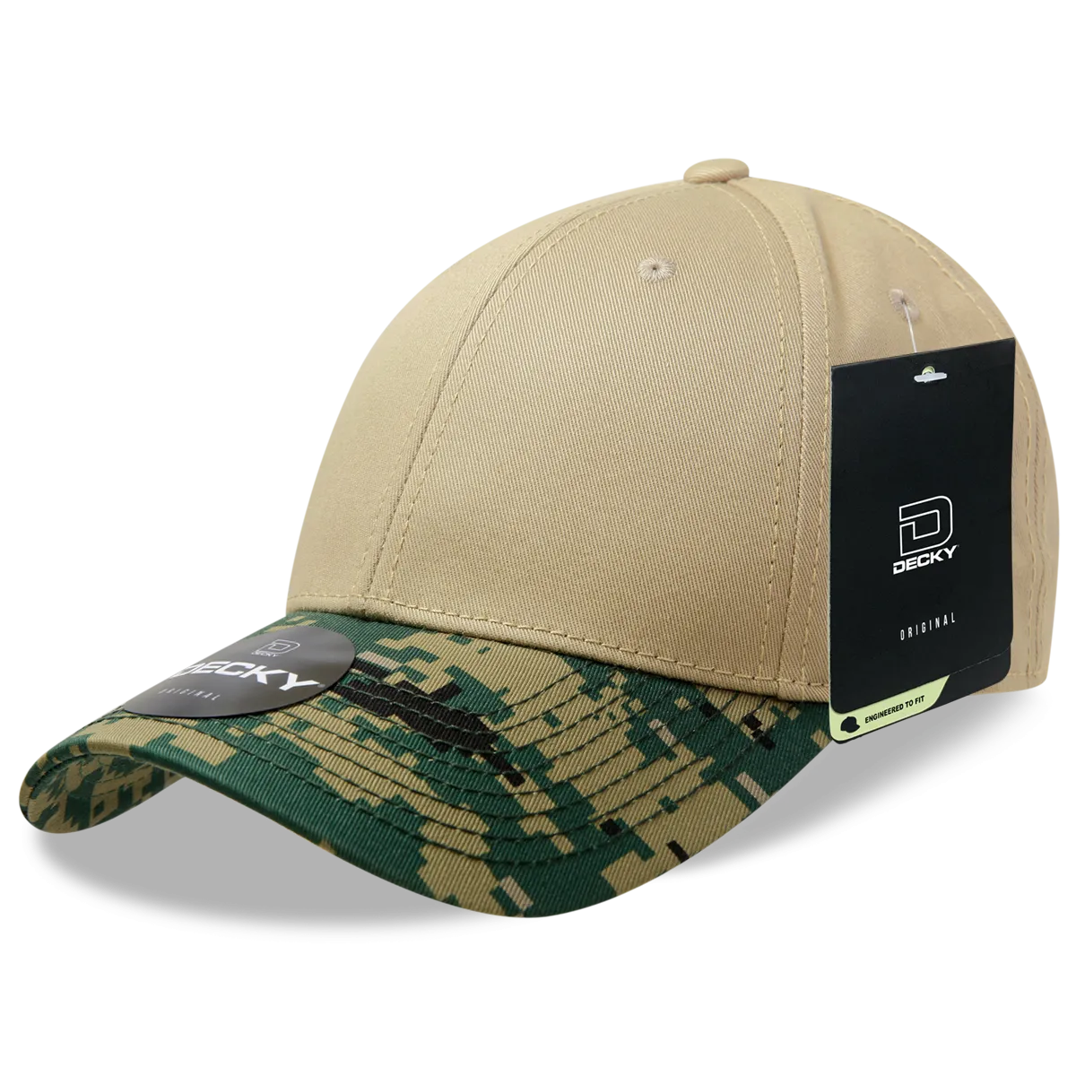 Decky 217 Structured Camo Baseball Cap, Camouflage Hat