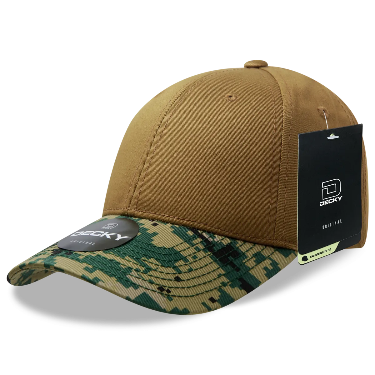 Decky 217 Structured Camo Baseball Cap, Camouflage Hat