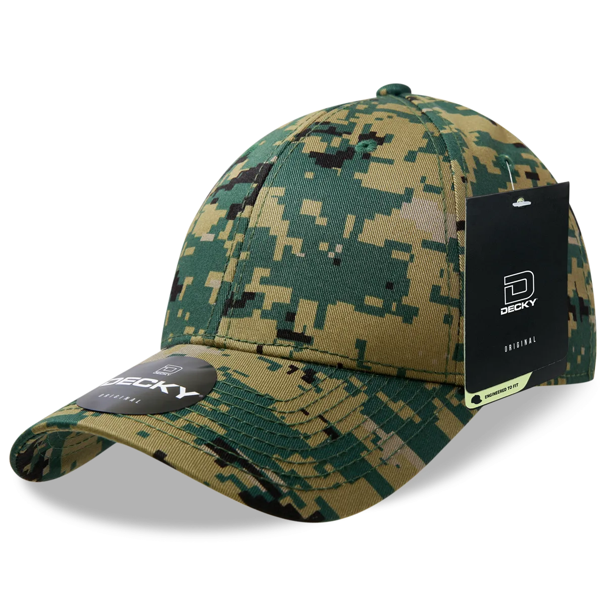 Decky 217 Structured Camo Baseball Cap, Camouflage Hat