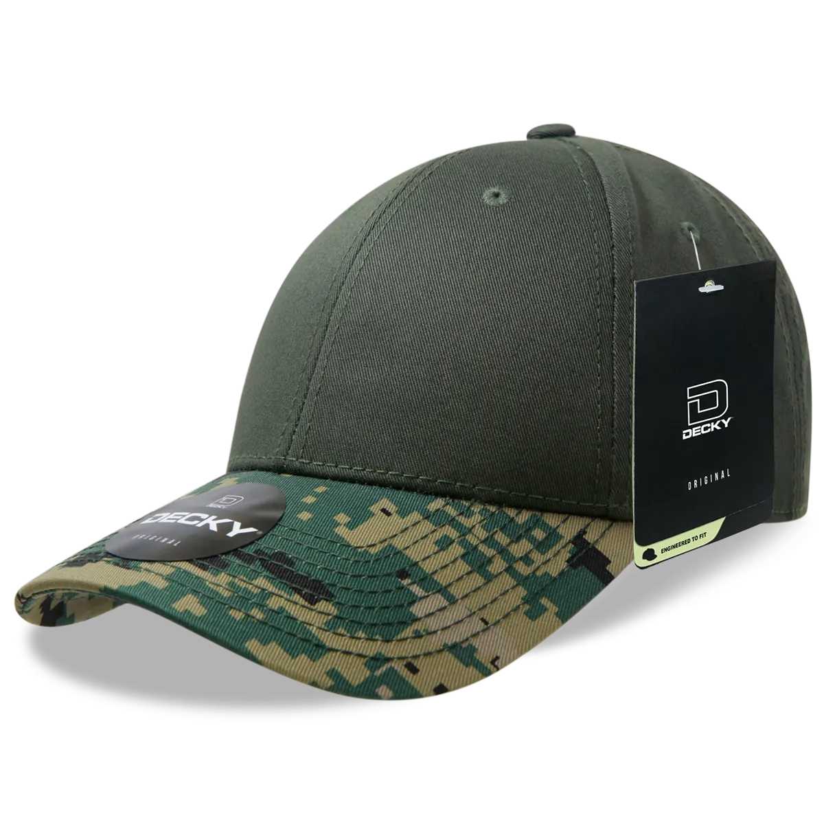 Decky 217 Structured Camo Baseball Cap, Camouflage Hat