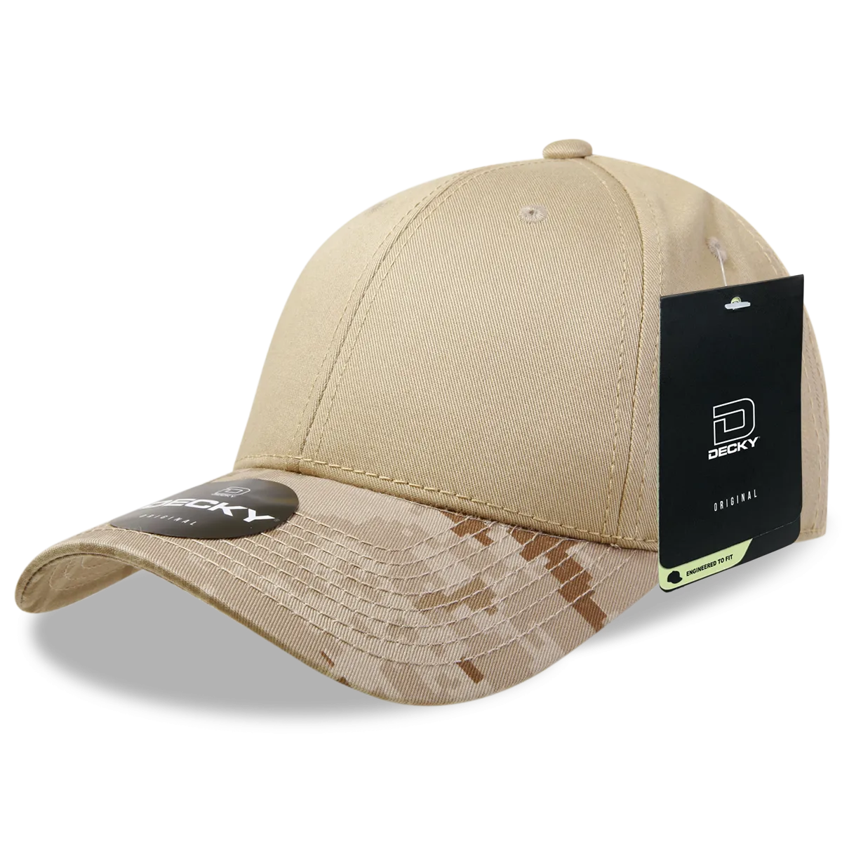 Decky 217 Structured Camo Baseball Cap, Camouflage Hat