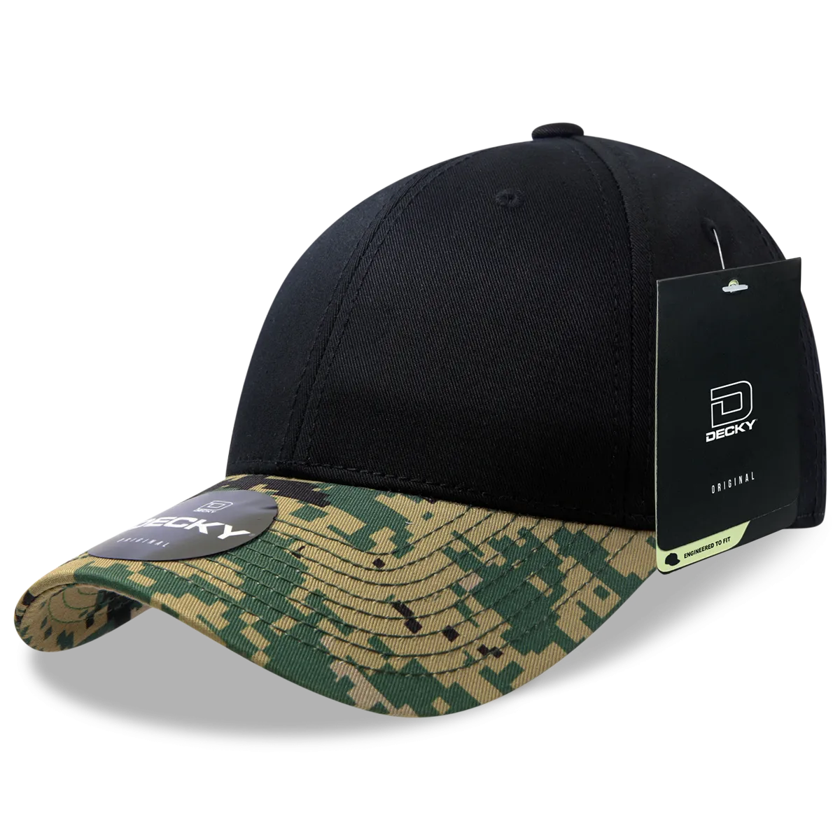 Decky 217 Structured Camo Baseball Cap, Camouflage Hat