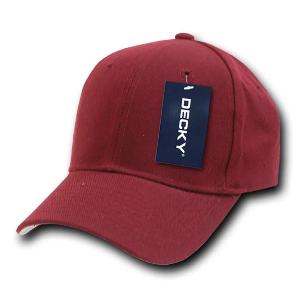 Decky 402 - Fitted Baseball Cap, Blank Fitted Hat (Sizes: 6 3/4 - 7 1/8)