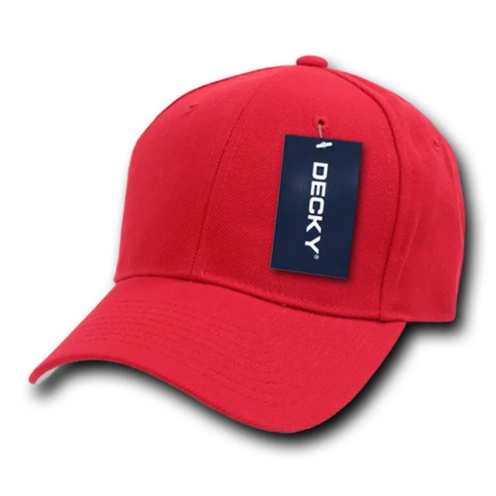 Decky 402 - Fitted Baseball Cap, Blank Fitted Hat (Sizes: 6 3/4 - 7 1/8)