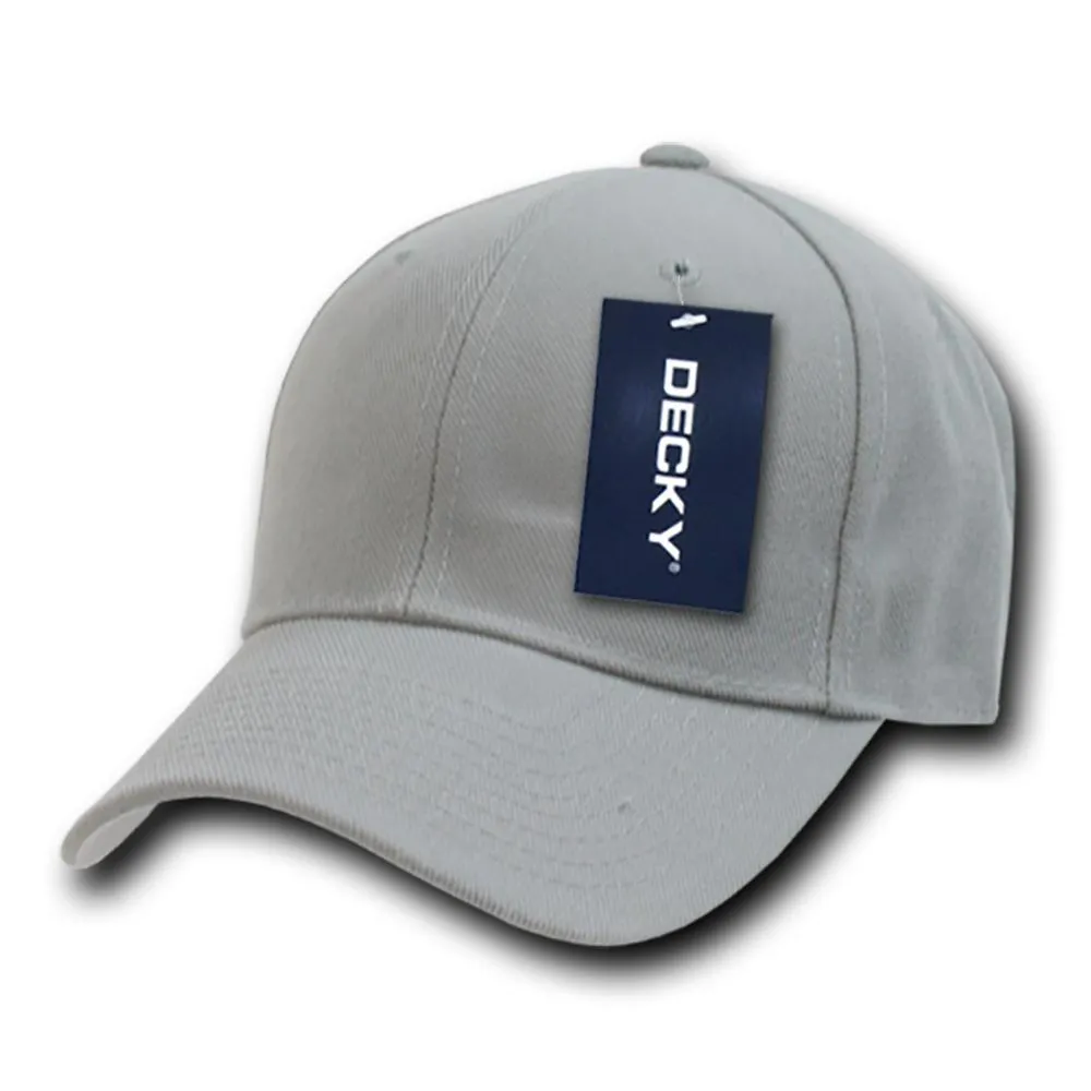 Decky 402 - Fitted Baseball Cap, Blank Fitted Hat (Sizes: 6 3/4 - 7 1/8)