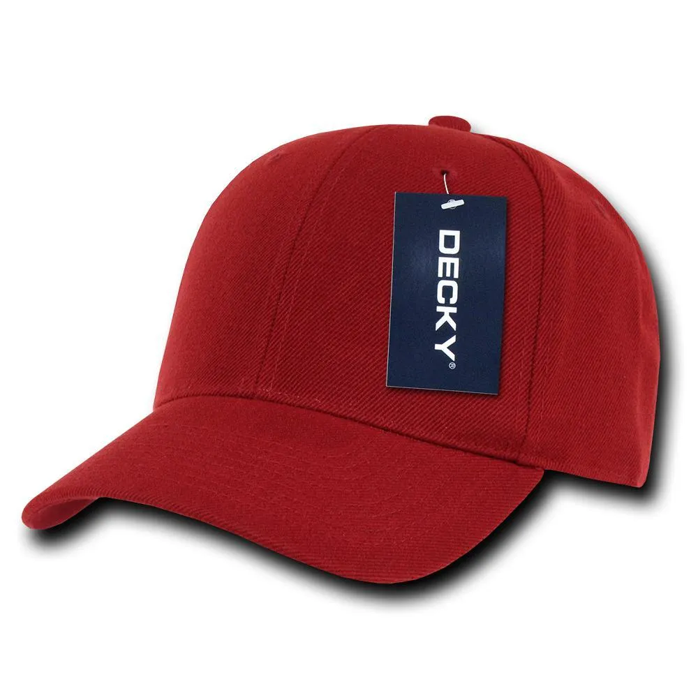Decky 402 - Fitted Baseball Cap, Blank Fitted Hat (Sizes: 6 3/4 - 7 1/8)