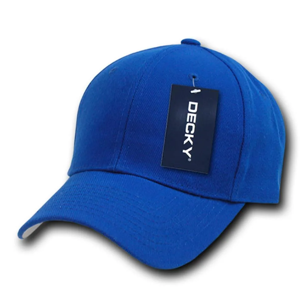 Decky 402 - Fitted Baseball Cap, Blank Fitted Hat (Sizes: 7 1/4 - 7 5/8)