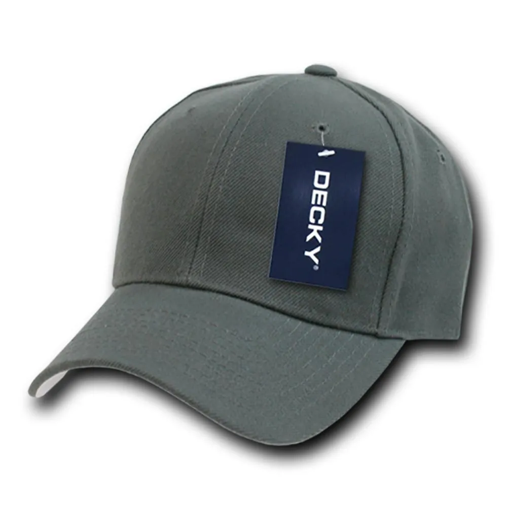 Decky 402 - Fitted Baseball Cap, Blank Fitted Hat (Sizes: 7 1/4 - 7 5/8)