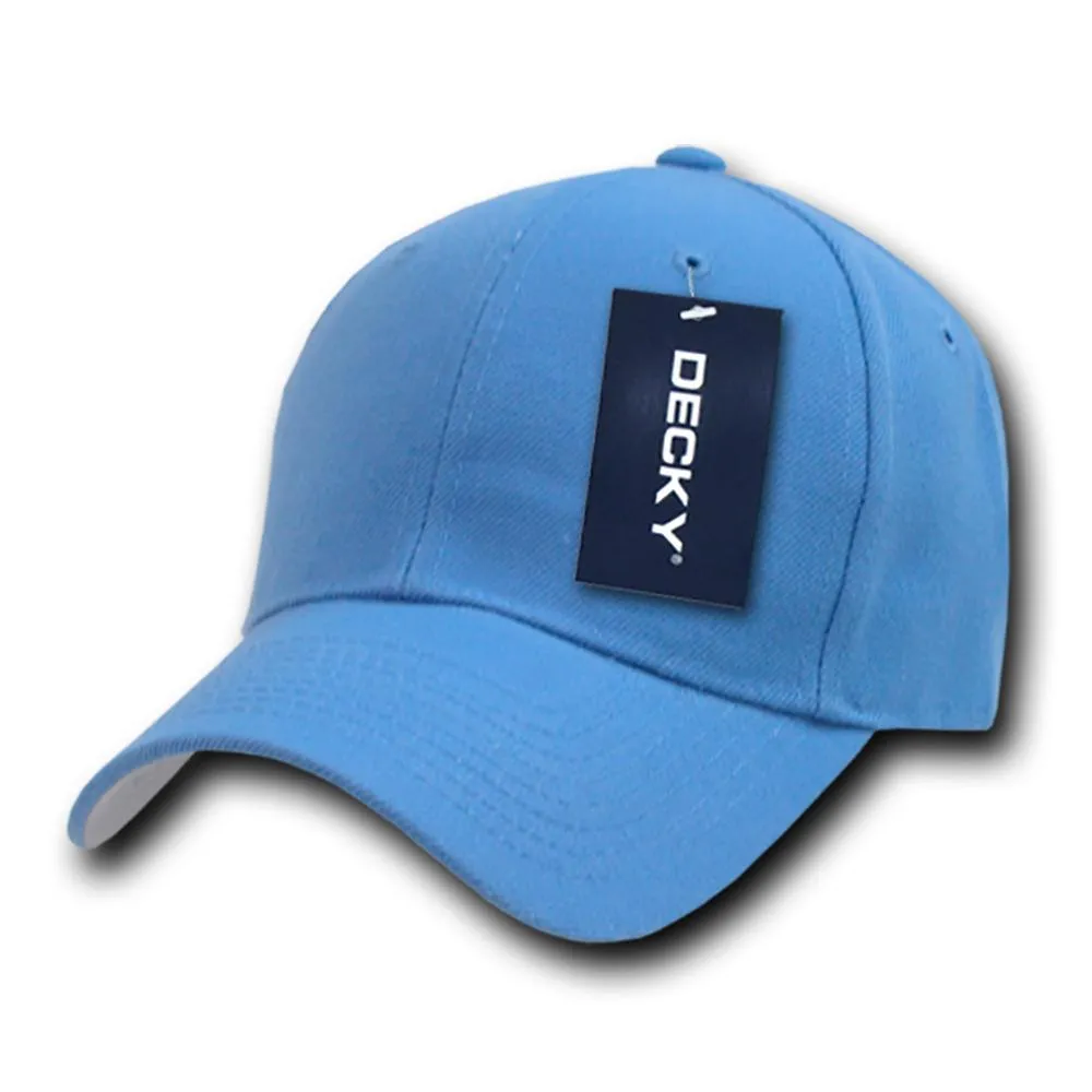 Decky 402 - Fitted Baseball Cap, Blank Fitted Hat (Sizes: 7 1/4 - 7 5/8)