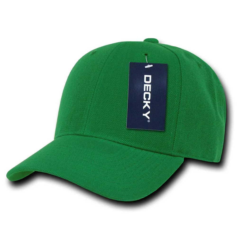Decky 402 - Fitted Baseball Cap, Blank Fitted Hat (Sizes: 7 1/4 - 7 5/8)