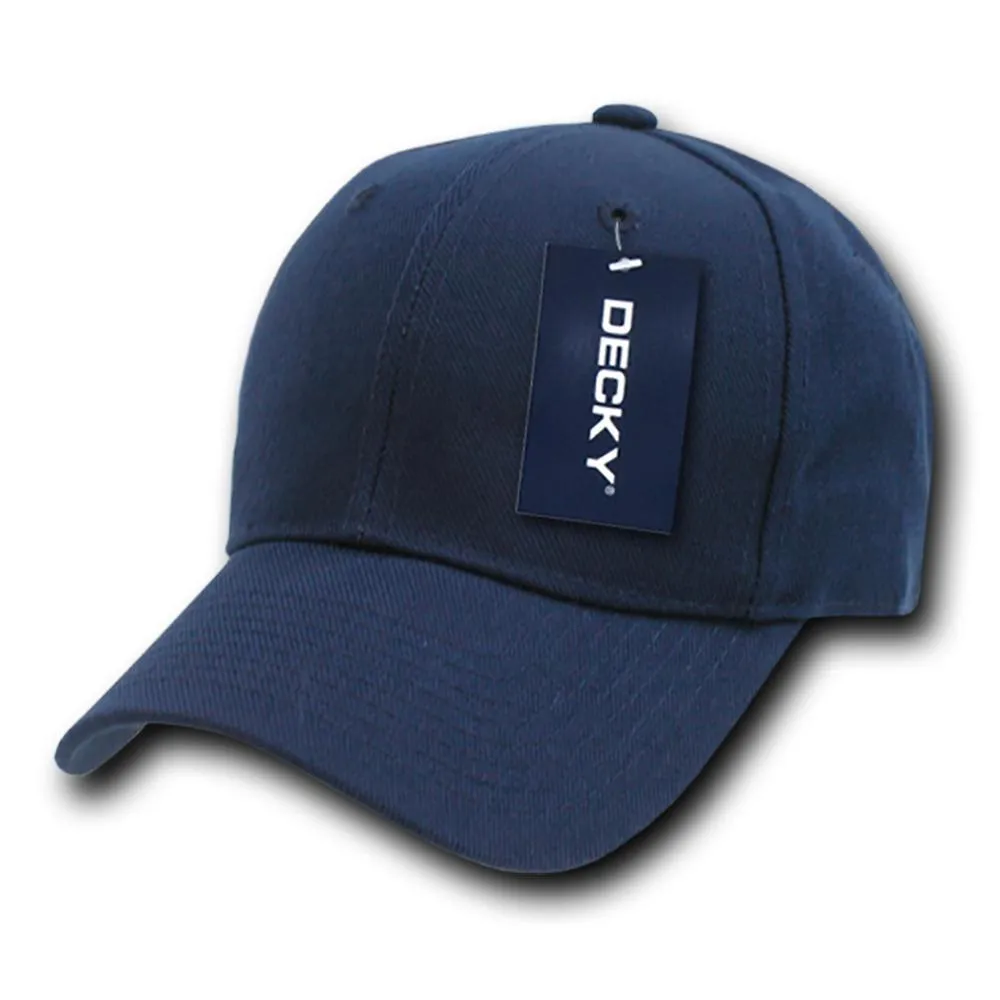 Decky 402 - Fitted Baseball Cap, Blank Fitted Hat (Sizes: 7 1/4 - 7 5/8)