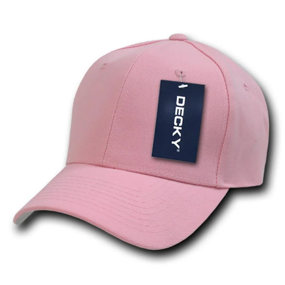 Decky 402 - Fitted Baseball Cap, Blank Fitted Hat (Sizes: 7 1/4 - 7 5/8)