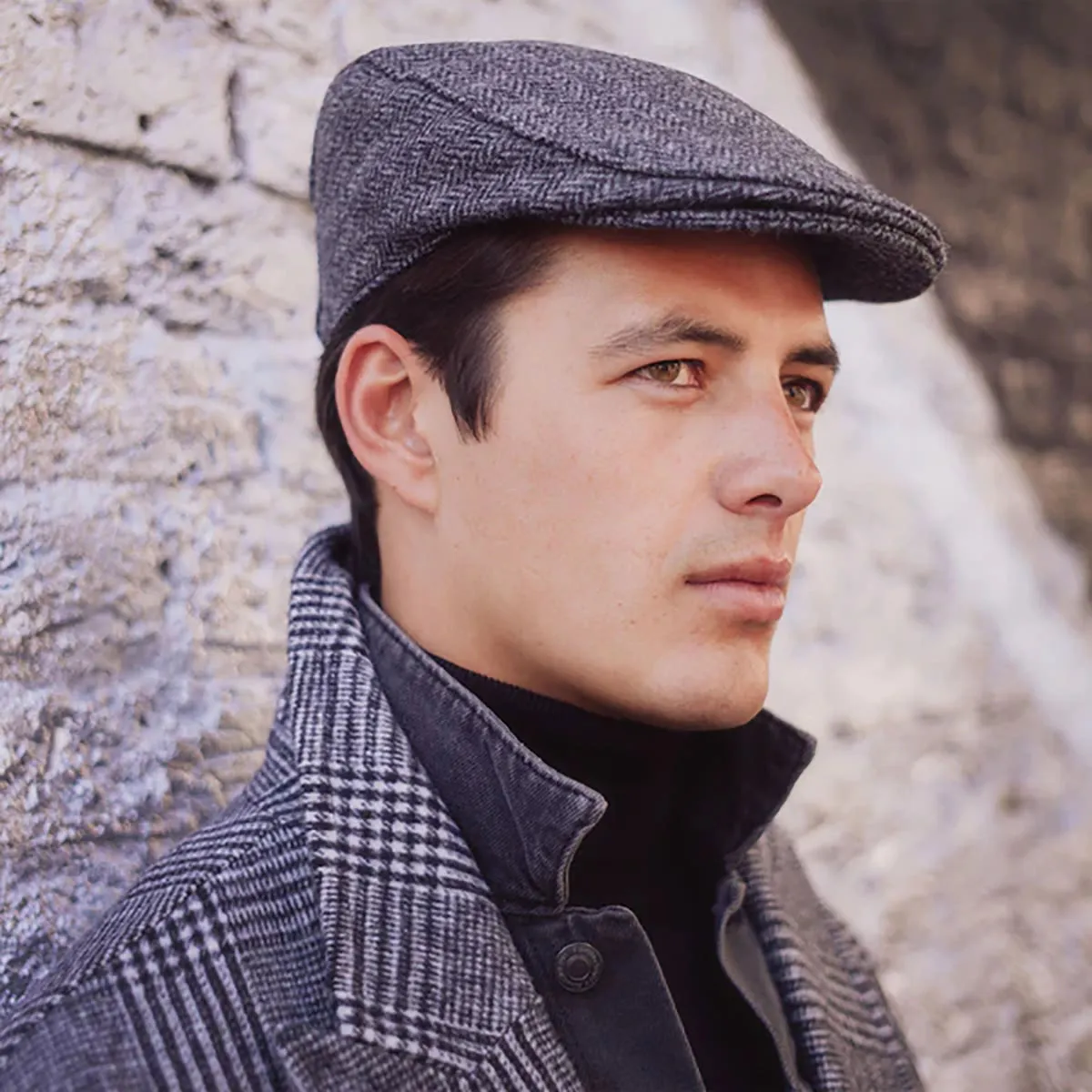 Dents Manorbrook - Classic Wool Flat Cap for Men