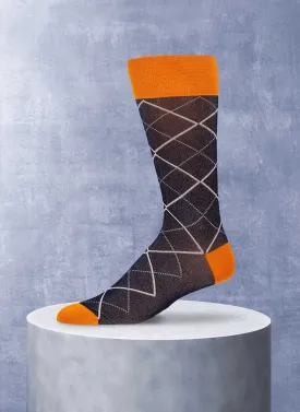 Diamond Raker Sock in Navy DIPEDARIUS®