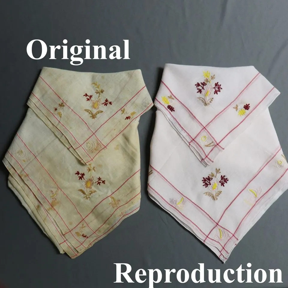 Embroidered & Bordered Handkerchief