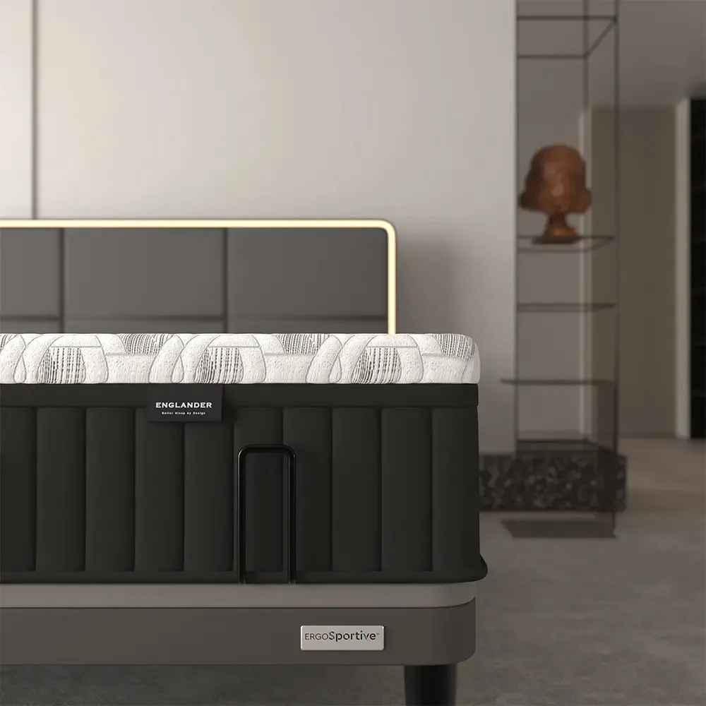 Ergosportive Adjustable Bed by Ergomotion - Notting Viscopedic Mattress by Englander
