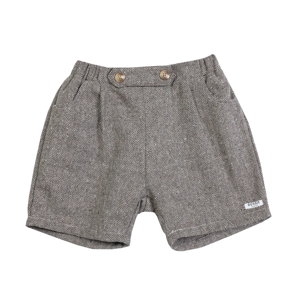 Fifi Shorts | Woody Brown Tweed