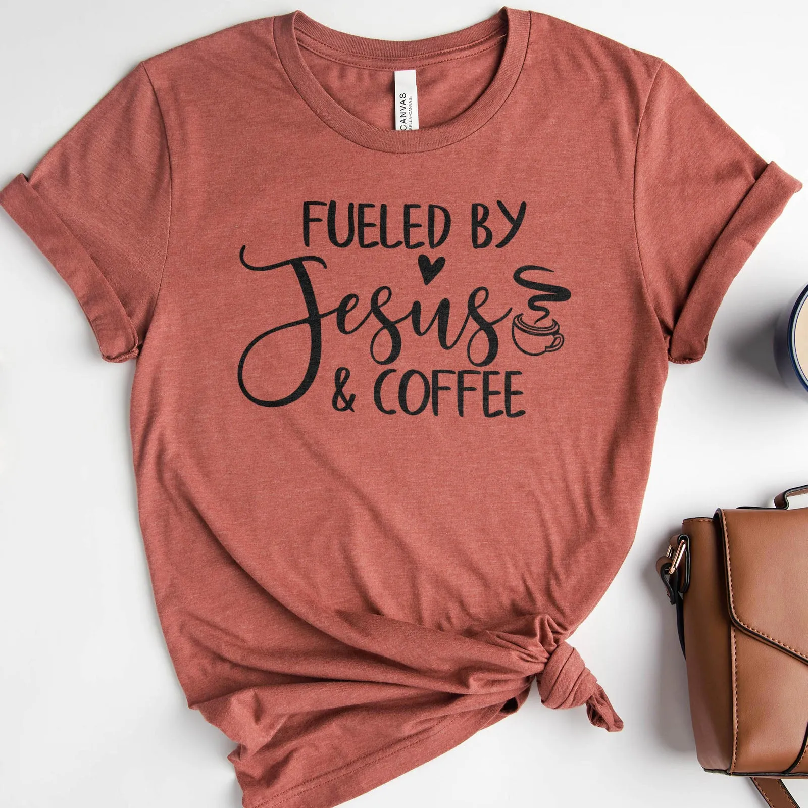 Fueled By Jesus And Coffee Tee