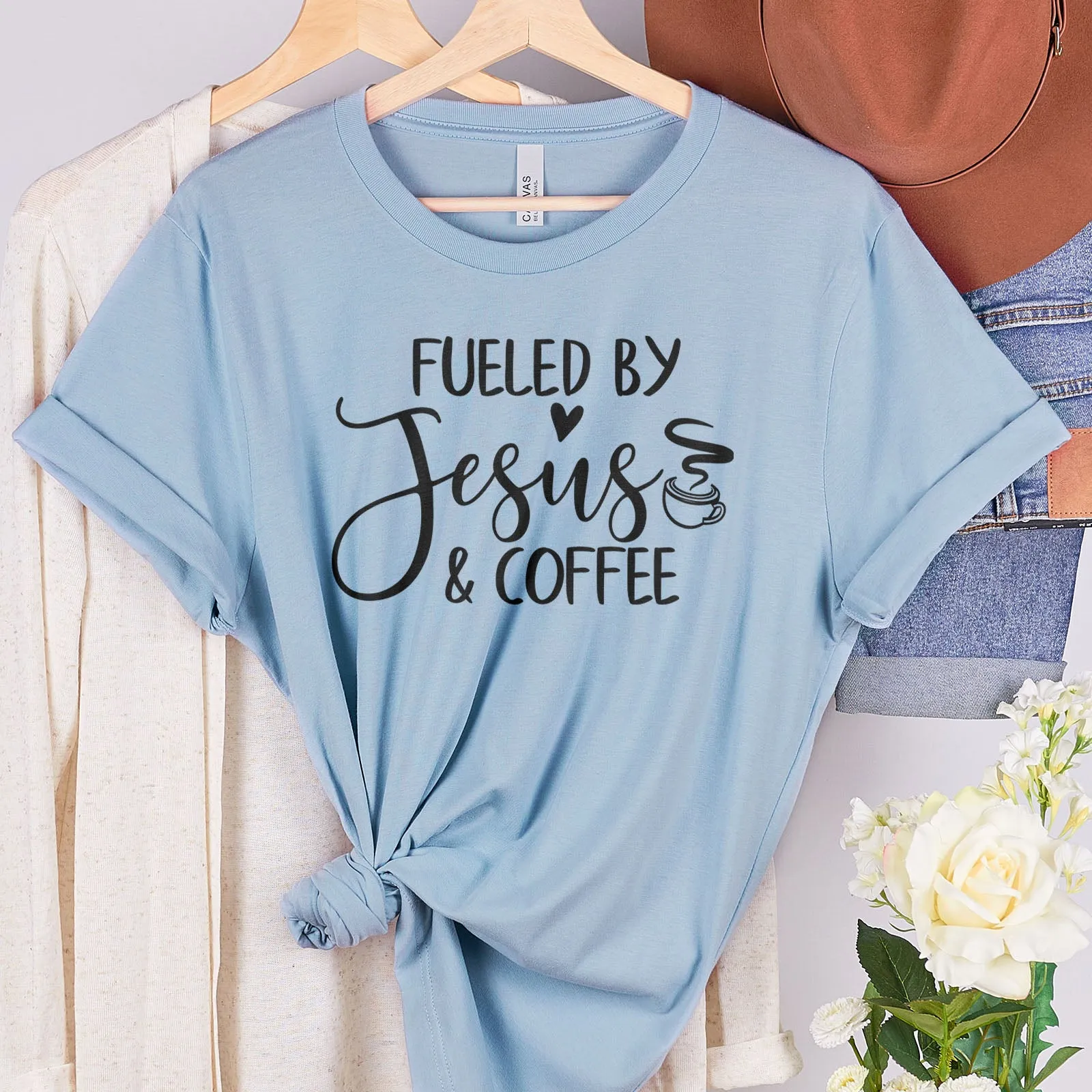 Fueled By Jesus And Coffee Tee