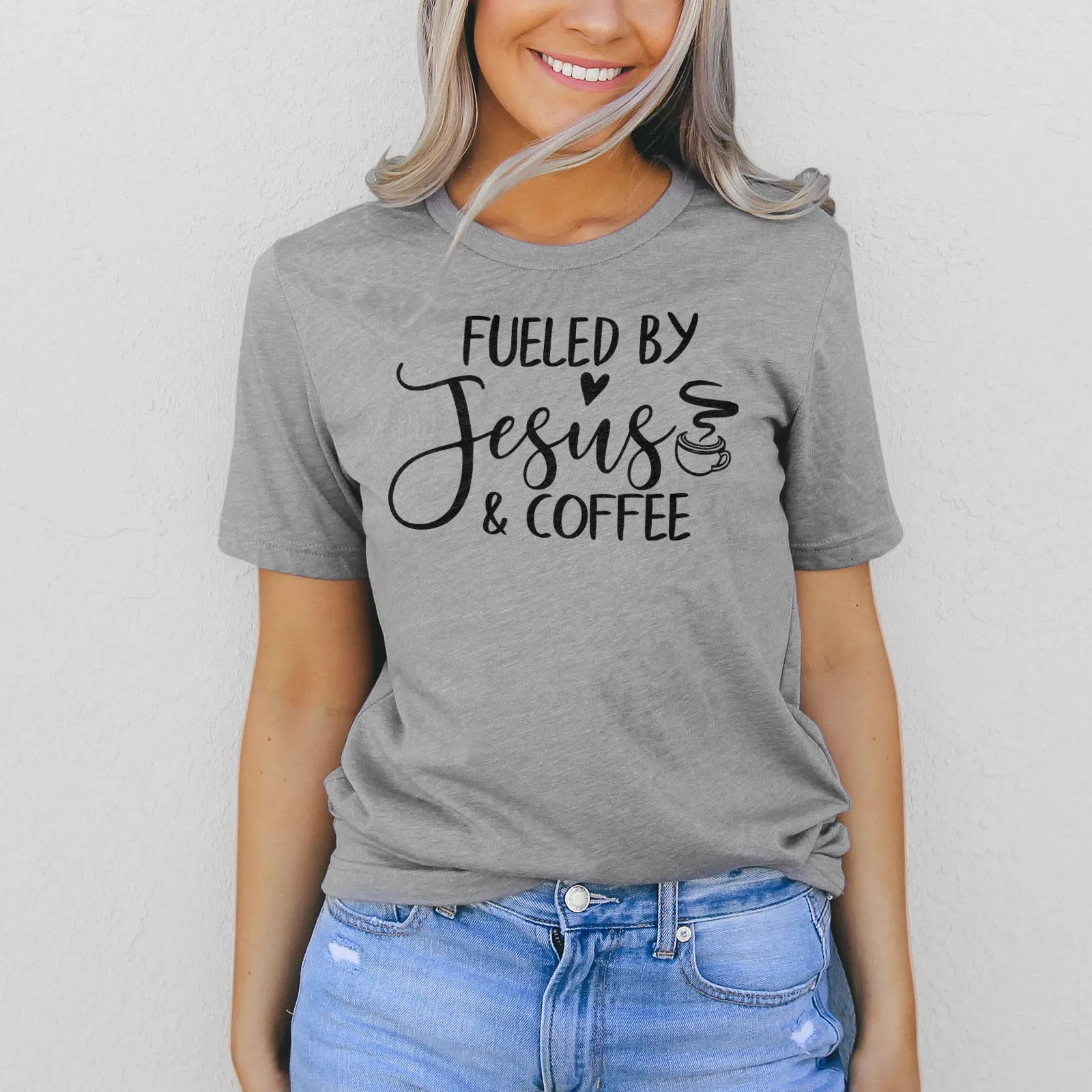 Fueled By Jesus And Coffee Tee
