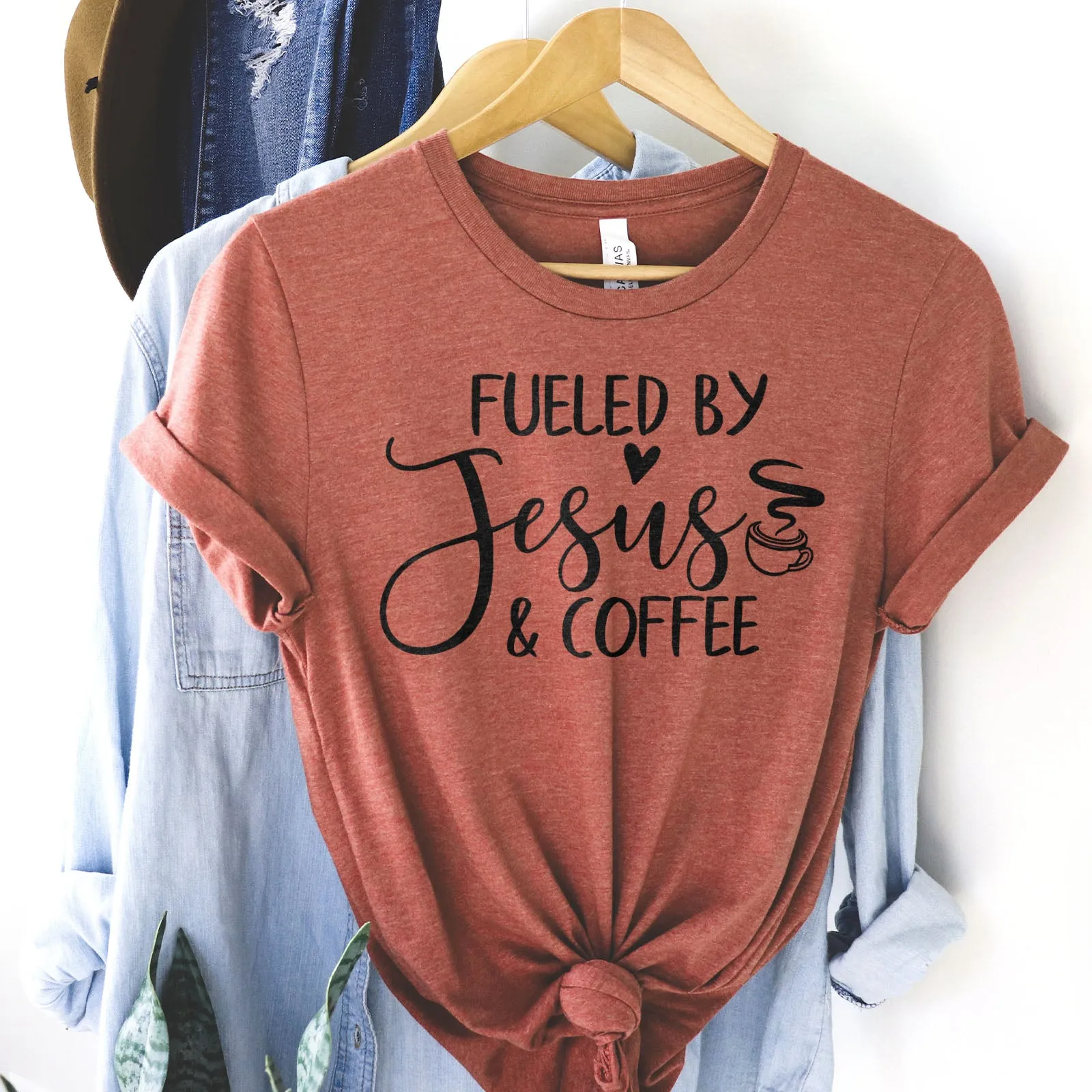 Fueled By Jesus And Coffee Tee
