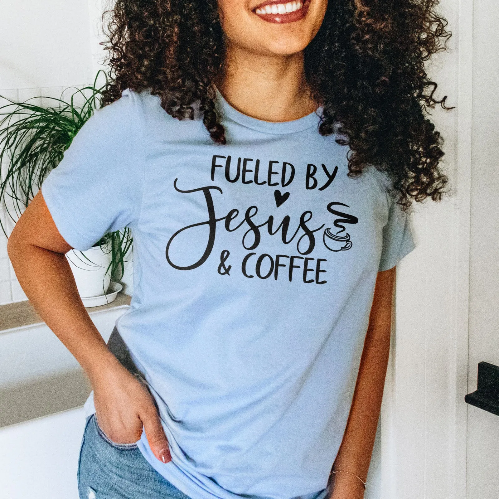 Fueled By Jesus And Coffee Tee