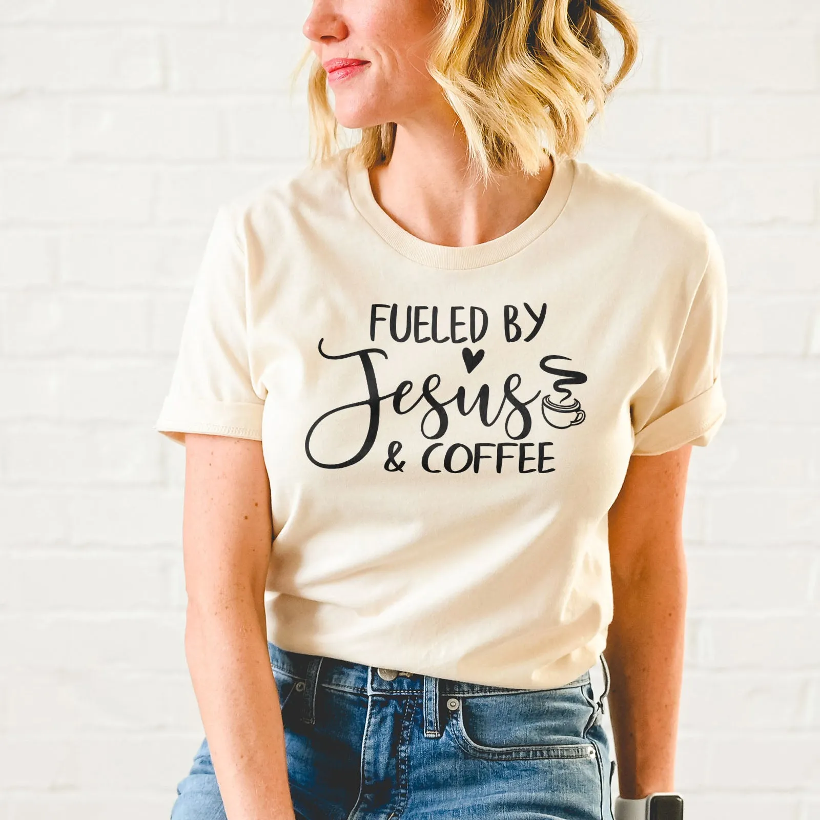 Fueled By Jesus And Coffee Tee