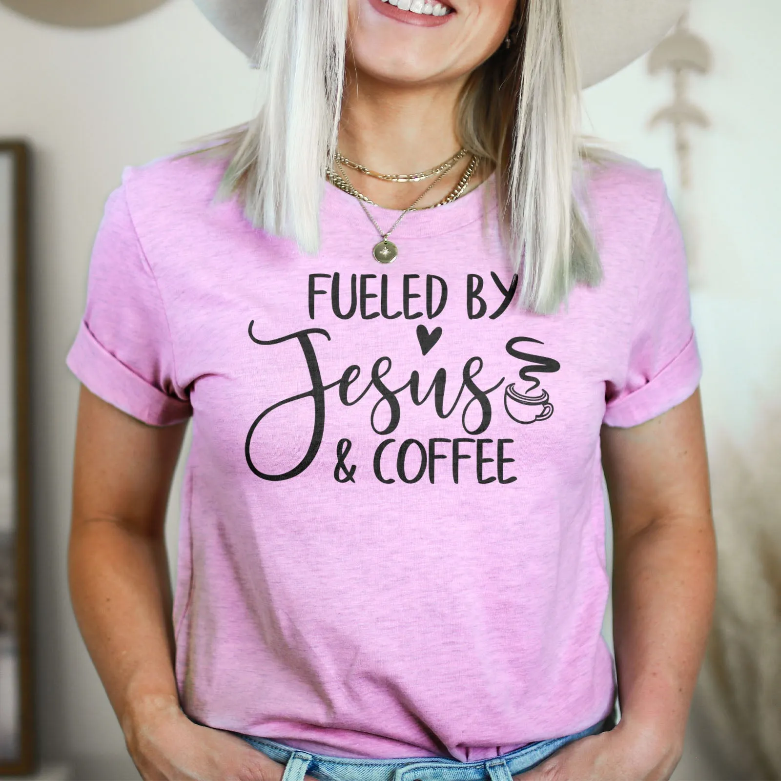 Fueled By Jesus And Coffee Tee
