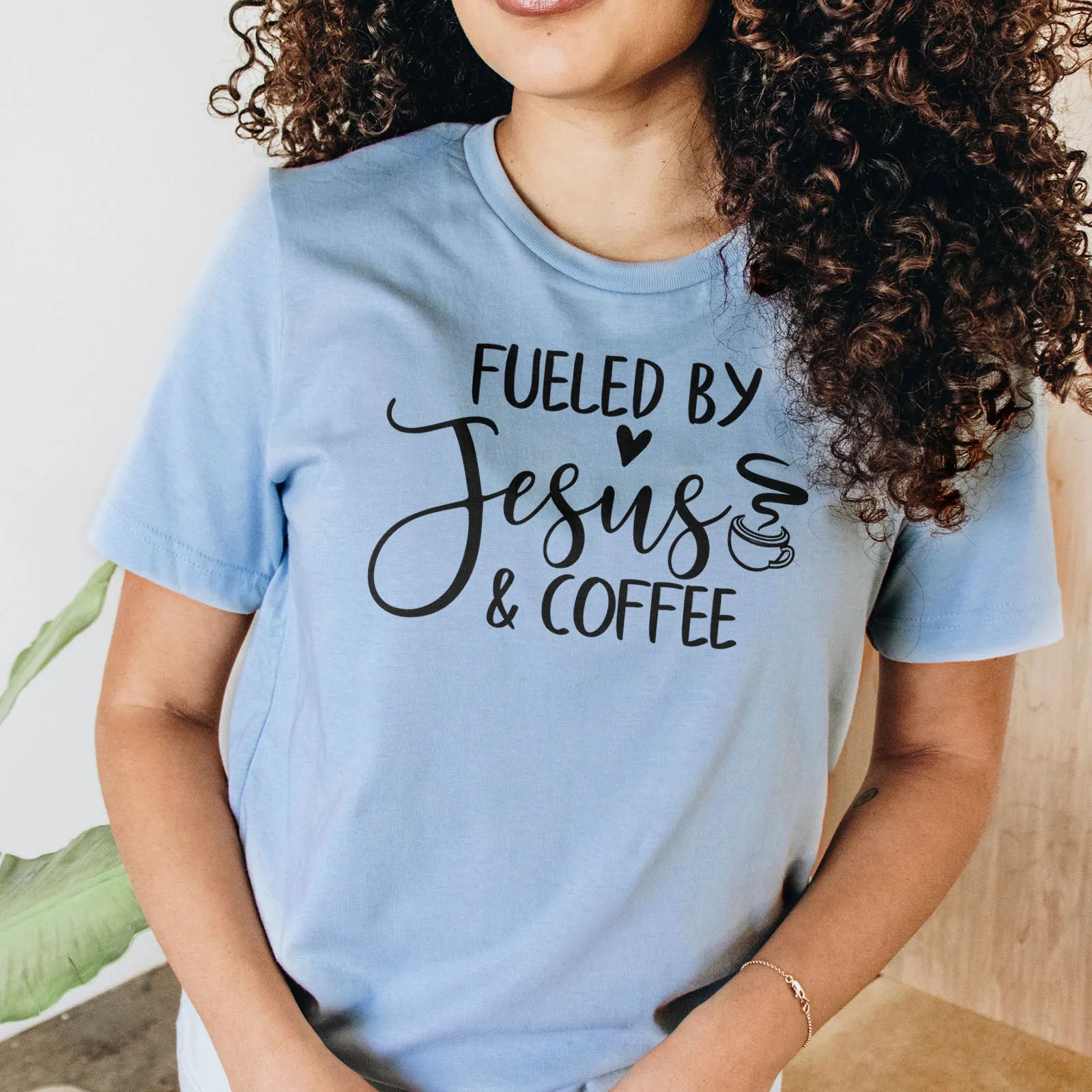 Fueled By Jesus And Coffee Tee
