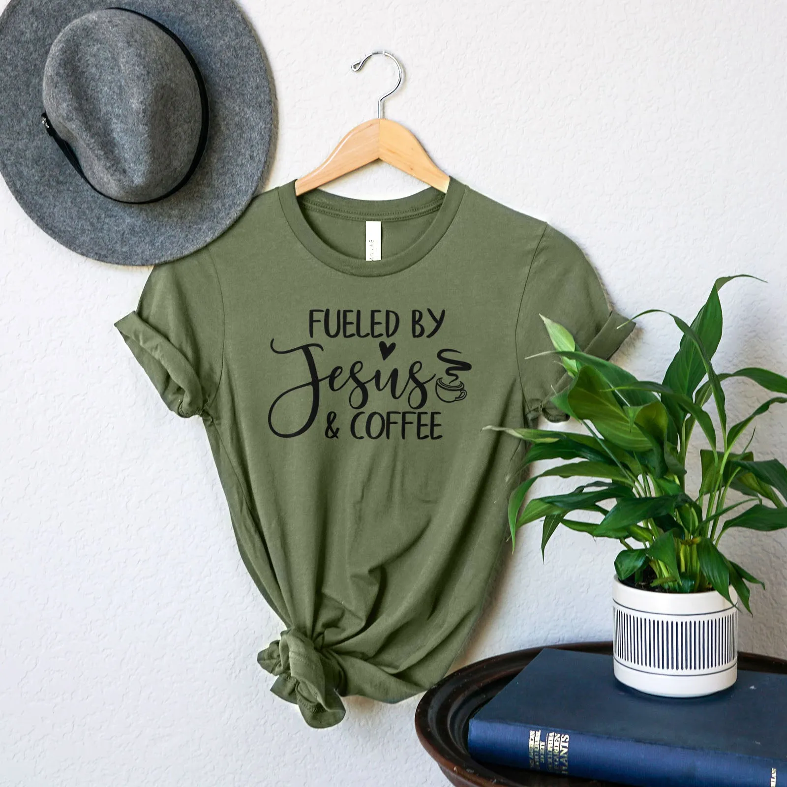 Fueled By Jesus And Coffee Tee