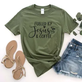 Fueled By Jesus And Coffee Tee