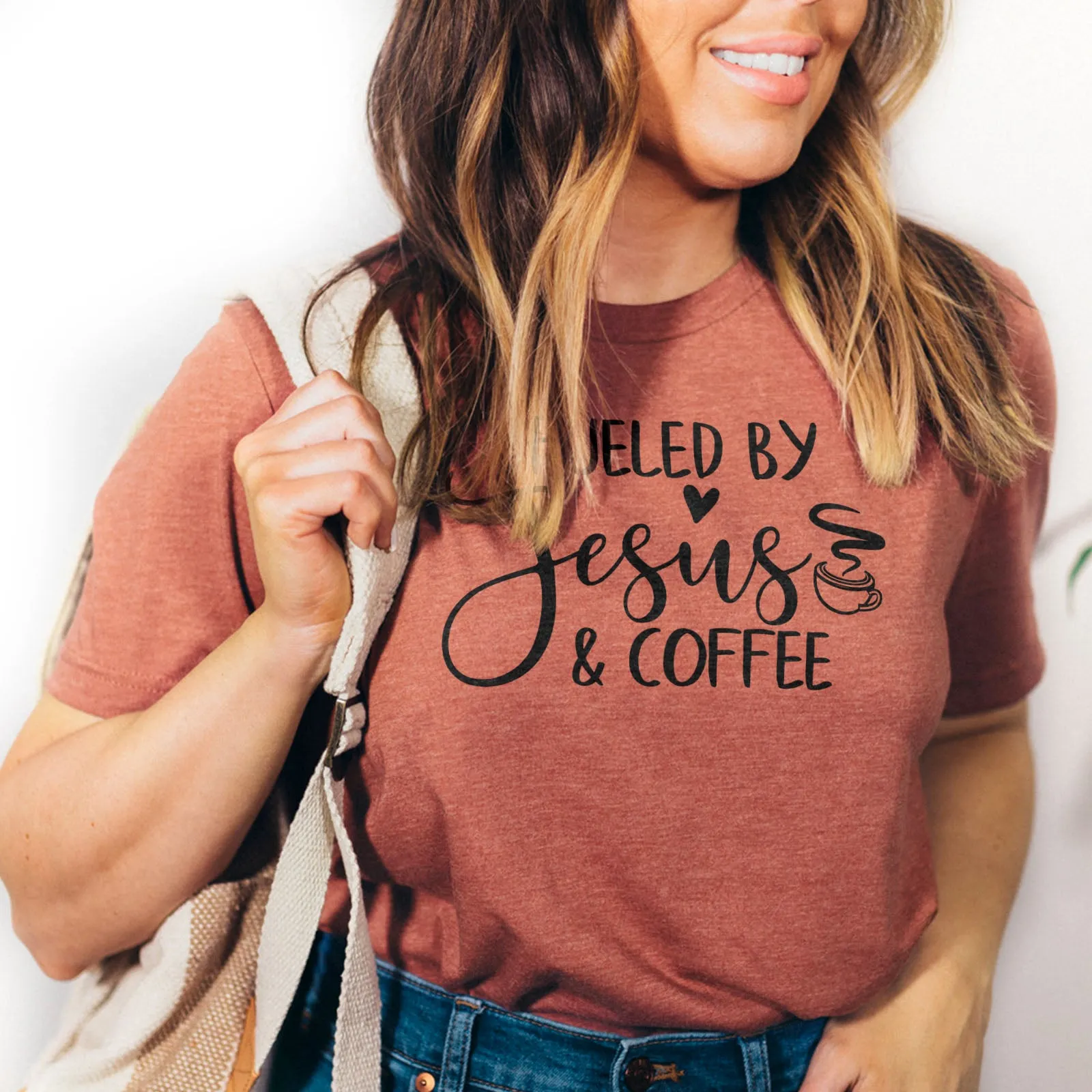 Fueled By Jesus And Coffee Tee