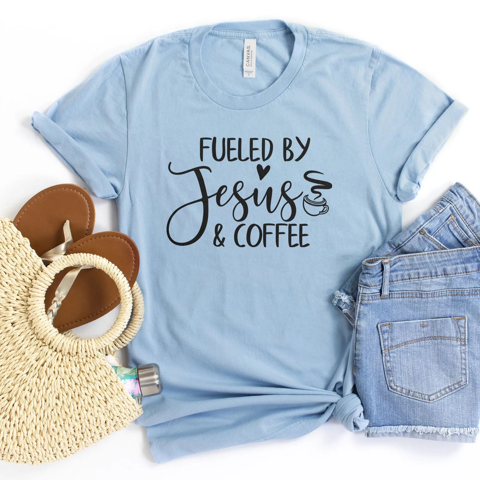 Fueled By Jesus And Coffee Tee