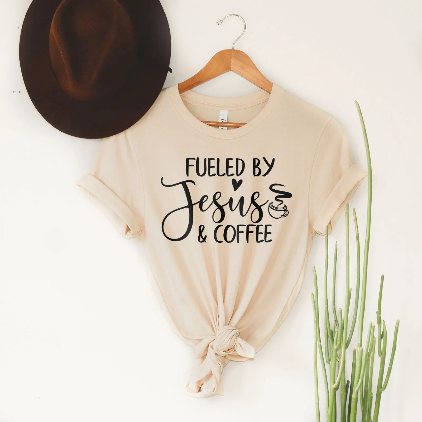 Fueled By Jesus And Coffee Tee
