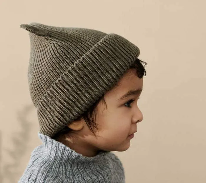 Gina Bear Beanie - Army